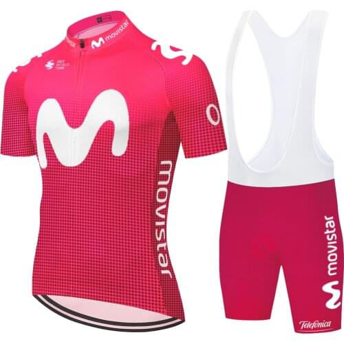 2020 Movistar cycling Team jersey men wielerkleding heren sets zomer 2020 Summer Bike shorts suit Bicycle bike clothing