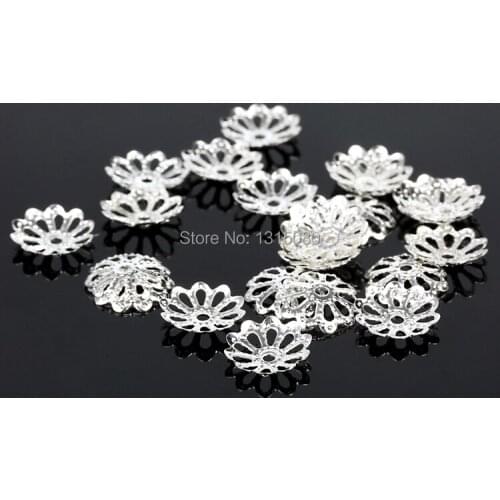 9MM 1500Pcs/lot Gold/Silver/Bronze Color Metal Bead Caps Jewelry Findings