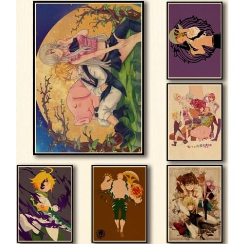 Anime Diamond Painting The Seven Deadly Diamond Embroidery Full Square Diamond Mosaic Cross Stitch Diamond Beads Art