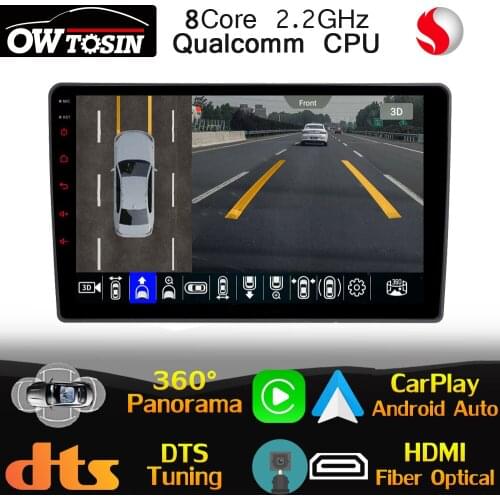 Qualcomm CPU Android For Jeep Commander Compass Grand Cherokee Wrangler Unlimited Car GPS Radio Head Unit 360 Panoramic 4G LTE