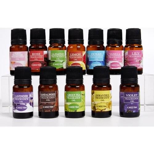10ml Car flavoring 12 Flavors Car Natural Plant Essential Air Humidifier Freshener Water Soluble Perfume Oil