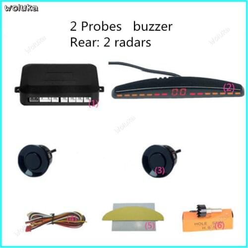 Car reversing radar 4 probes live voice buzzer reversing radar 6 probes front and rear radar car CD50 Q04