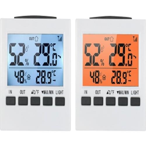 Indoor/Outdoor Wireless Weather Station LCD Thermometer Digital Hygrometer LCD Digital Thermometer Humidity Household Tools