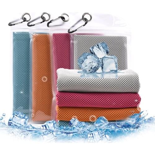 Quick drying Instant Chilly Cooling unisex Microfiber Cooling ice Towel for Gym Fitness Jogging