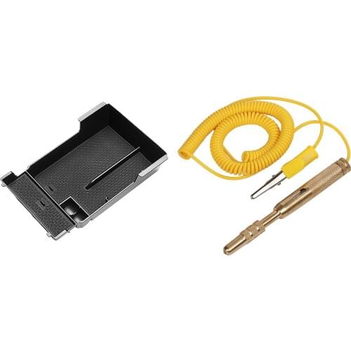 Central Interior Armrest Storage Box for Mazda 3 Axela 2020 with Electric Pen Test Pen Circuit Repair Detector
