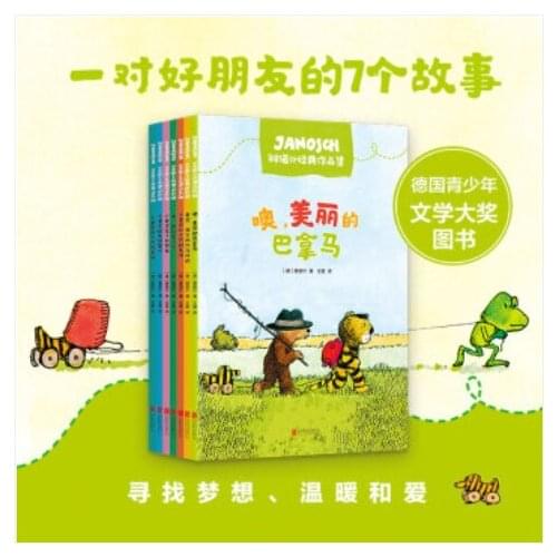 Children Comic Book Primary School Literature Book with 7 Happiness Stories Beautiful Warm Classic Reading Books with Pinyin-AE
