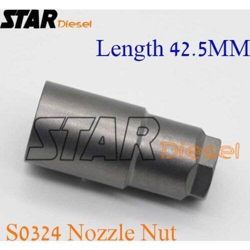 Length 42.5MM Injector Nozzle Nut S0324 Nozzle Nut S0023 Injector Cap S0023 for Denso Injector 0950005800 0950005801 DCRI105800
