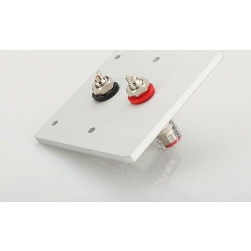 Hi-End Home theater Rhodium Plated Wall binding post hifi binding post terminal socket audiophile binding post on the wall