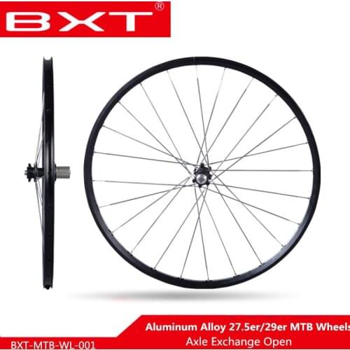 BXT 27.5" 29" MTB mountain bicycle bike Wheels CNC front 2 bearing rear 4 sealed bearings six holes disc wheelset rim