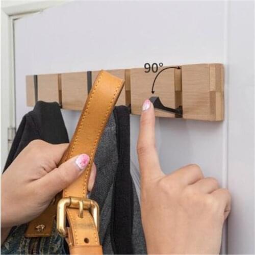 Coat Hook Home Decor Clothes Rack Hanger Nailless Folding Bedroom Door Hat Kitchen Toilet Wall Brack Hook