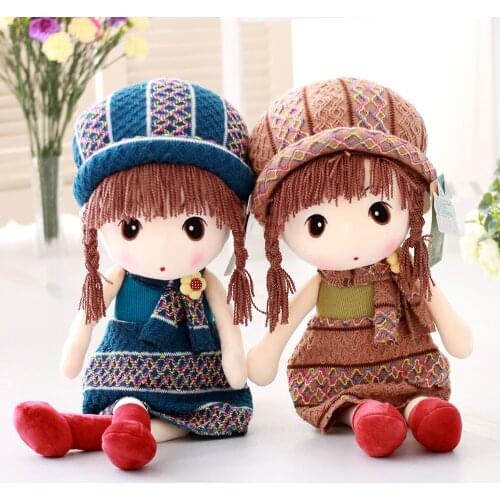 40cm cute cartoon sweater hat high quality Mayfair dolls plush toys stuffed doll for girls Christmas birthday valentines gifts