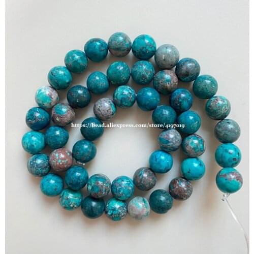 Free Shipping Natural Stone Green Sea Sediment Turquoises Round Loose Beads Pick 9 Color and Size for handmade Jewelry Making
