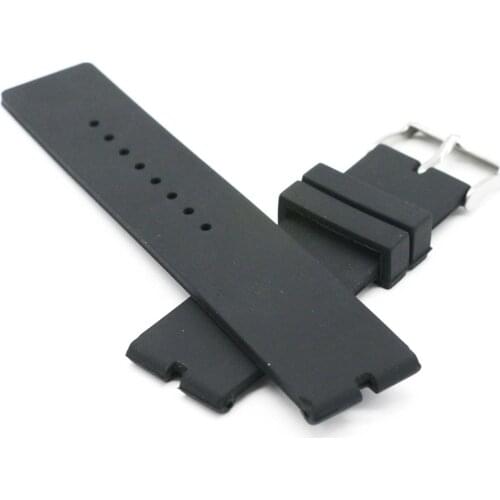 New 22mm Rubber Silica Gel Watch Band For Motorola Moto 360 Smart Watch + Tools Black