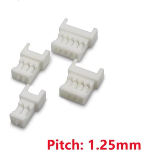 40PCS Micro JST 1.25mm Connector Wire to Wire type Female Housing aerial docking Connectors