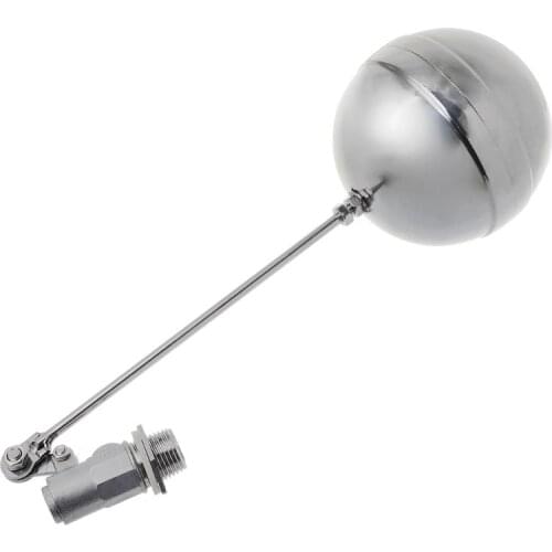 D08D DN15 Male Thread Water Tank Ball Stainless Steel Flow Control Float Sensor Valve