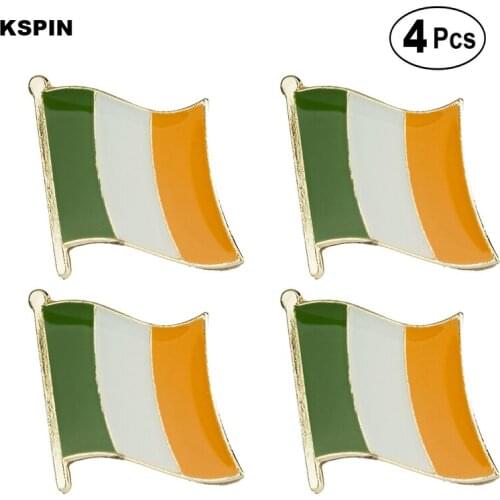 Ireland Flag Pin Lapel Pin Badge Brooch Icons 4pcs