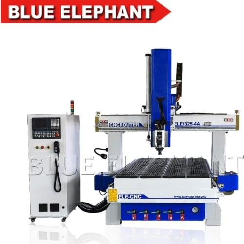 1325 4x8ft 4 Axis ATC 3D Wood Cutting Cnc Milling Router Engraver Machine Automatic Tool Changer for Woodworking Business