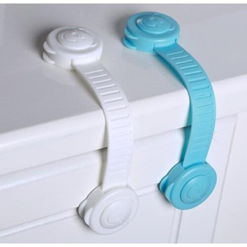 6 Packs Child Proof Door Handle Lever Lock Baby Safety Straps Locks,Adjustable Cabinet Locks for Drawers