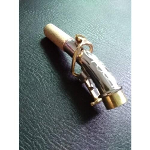 Sax Neck Real Picture Nickel Silver Plated Sax Bend Neck Brass Material Musical instrument For Curved Soprano Saxophone