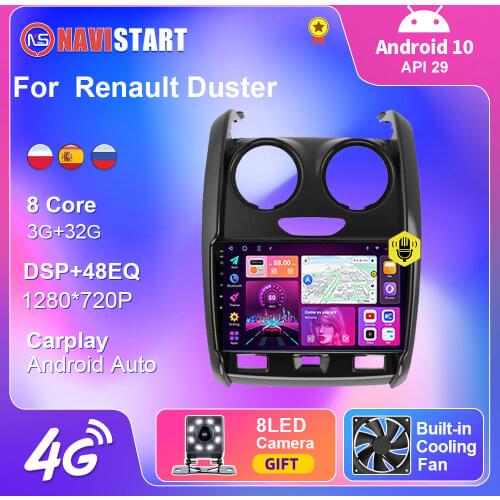 Multimidia Player For Renault Duster GPS Navigation Car Radios Audio Carplay WIFI Rds No 1 din (2015 2016 2017 2018 2019 2020)