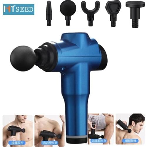 Rechargeable battery cordless deep muscle tissue sports vibration massage gun