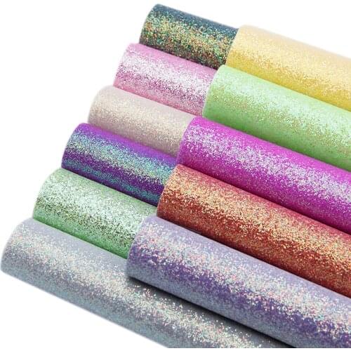 David accessories 20*33cm Shiny Faux Leather Sheet Glitter Fabric Bows Synthetic Leather DIY Hairbow Handmade Material,1Yc7544