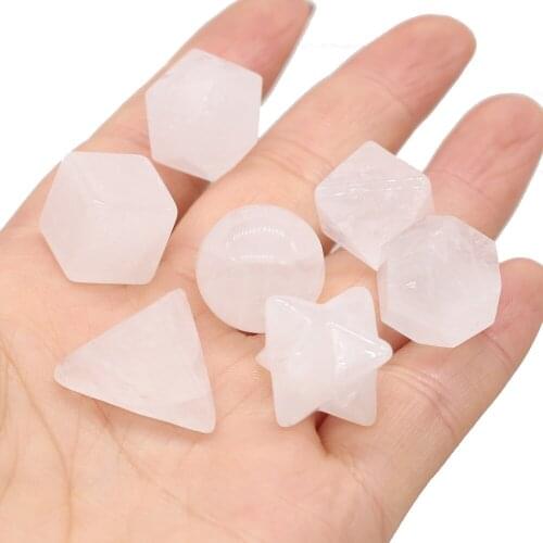 7Pcs Natural Stone Loose Beads Irregular White Jades Whiskey Beer Red Wine Keep Your Drink Cold Long