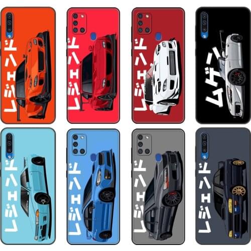 Black tpu Case For Samsung Galaxy A50 50S A30S A10 A11 A21S A31 A41 A51 A71 M21 M30S S10 LITE Cover Tokyo JDM Drift Sports Car