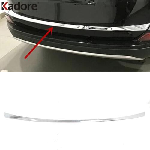For Toyota RAV 4 RAV4 2016 2017 Chrome Rear Trunk Boot Door Cover Bar Frame Tail Gate Moulding Trim Car Styling car decoration