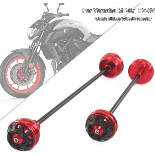 For Yamaha MT FZ 07 MT07 FZ07 MT-07 FZ-07 2019-2017 Motorcycle Front and Rear Wheel Fork Axle Sliders Cap Crash Protector