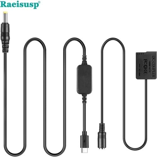 DMW-DCC8 USB-C Power Cable Battery Coupler PD Adapter Replace DMWBLC12 for Lumix DMC-FZ300 FZ1000 GH2 G5 G6 G7 G80 G81 G85 G90