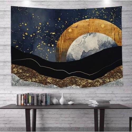 Tapestry Simple Aesthetic Room Decor Landscape Background Bedroom Decorative Cloth Modern Art Kawaii Room Decor Wall Tapestry