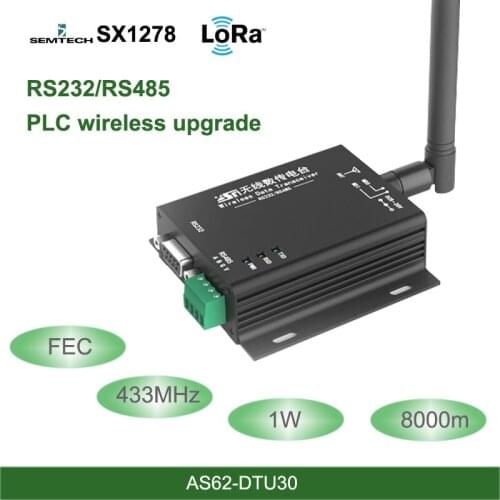 LoRa DTU 433MHz SX1278 RS485 RS232 Interface rf DTU Transceiver 8km FEC Wireless uhf Module 433M rf Transmitter and Receiver