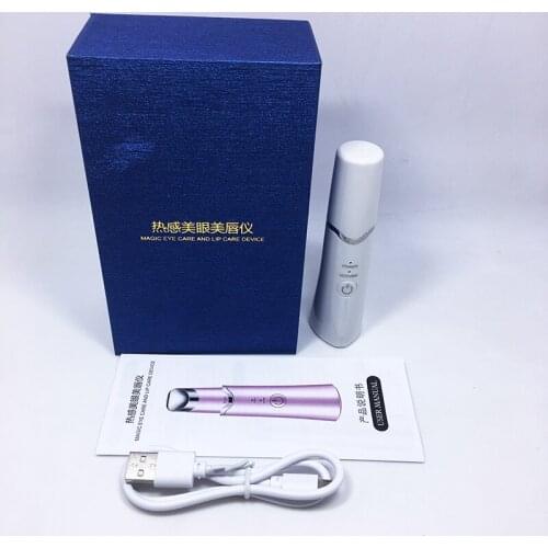 Vibrator Eye Lips Massage Anti Aging Beauty Apparatus Remove Black Rim Wrinkles Eye Bags Rechargeable Massage Face For Lady