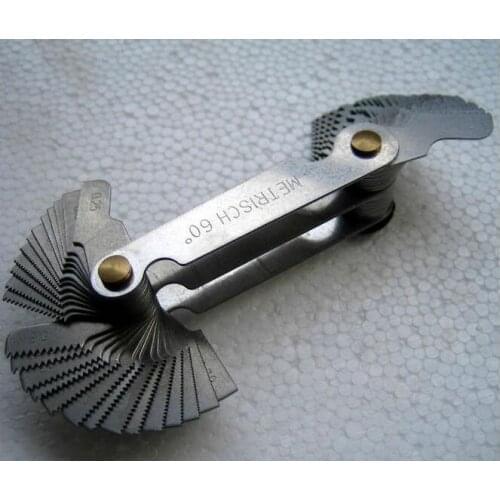 Whitworth and Metric Screw Thread Pitch Size Measure Gage Gauge