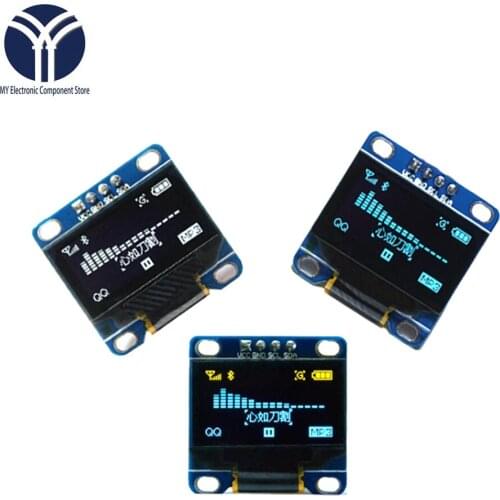 0.96 inch OLED IIC Serial White Display Module 128X64 I2C SSD1306 12864 LCD Screen Board GND VCC SCL SDA 0.96" for Arduino Black