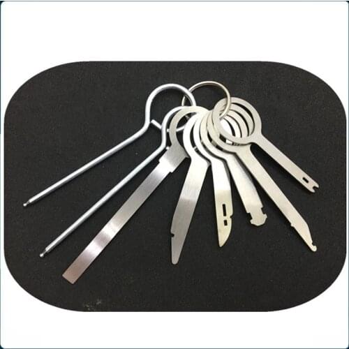 Free shipping 8Pcs/Set Car Stereo Radio Release Removal Tools Key Kit for Volkswagen Audi
