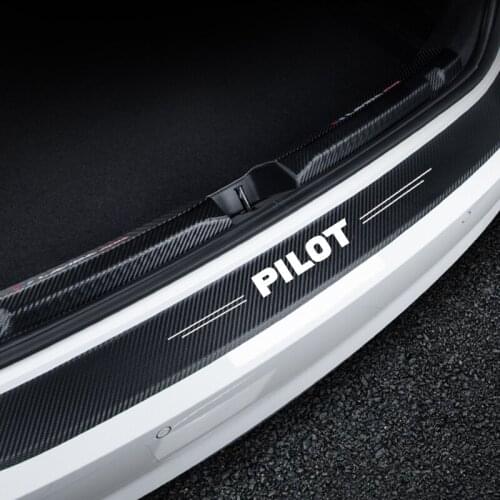For Honda Pilot 1 2 3 2021 2020 2019 2018 2017 2016 2015 2014 2013 2012 2011 - 2003 Car Trunk Rear Bumper Sticker Accessories