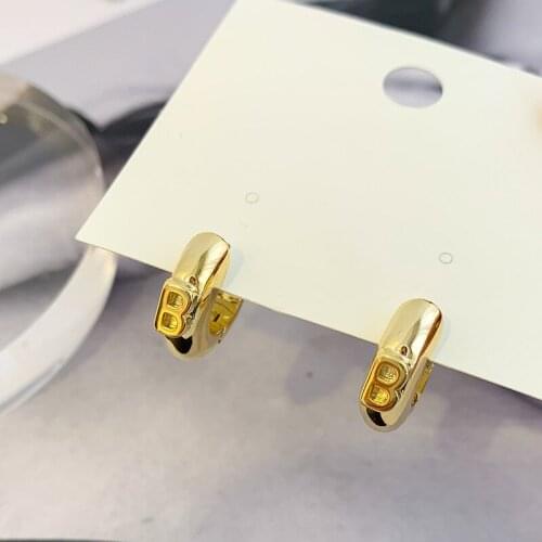 2020 NEW Letter B Gold Earrings Delicate Fashion Womens Earrings