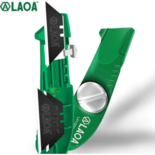 Laoa Art Knife With 3 SK2 Blades, Built-in Electrical Tools, Cable Scissors, Outdoor Camping Hand Tools