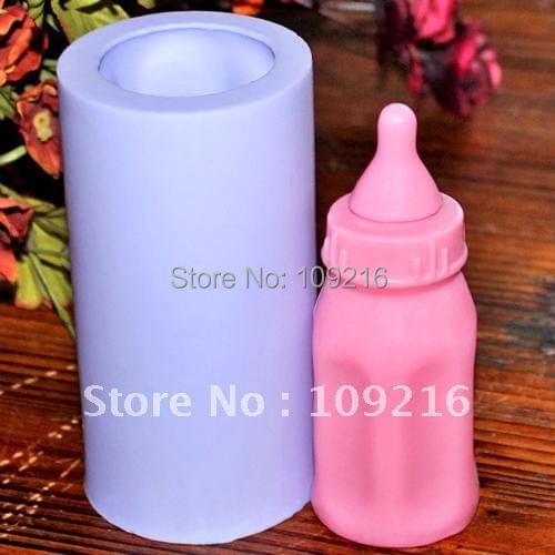 Wholesale!!!New 3D Feeding-Bottle(LZ0096) Silicone Handmade Candle Mold Crafts DIY Mold