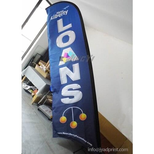 Custom Print Advertising Flying Beach Feather flag + Outdoor PVC Banner Printing, Teardrop Promotion Banner, BOW Flag Printing