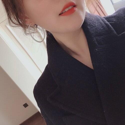 Fashion Candy Color Hoop Earrings Red Green Yellow White Blue Purple Sexy Big Circle Woman Diameter 6cm Earring Jewelry