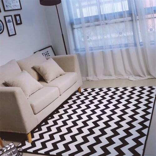 Modern Simplicity Black White Chevron Bear Living Room Bedroom Decorative Carpet Area Rug Bathroom Foot Door Yoga Play Mat Pad