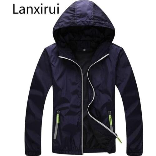 Men Windbreaker Skin Coat Sunscreen Waterproof Uv Mens Army Outwear Ultralight Windbreake Jacket 6xl 7xl