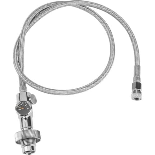 4500 PSI PCP Diving-G5/8 Male Thread to 8mm Disconnect-Stainless Steel DIN Adapter Charging System with 36 Inch Hose