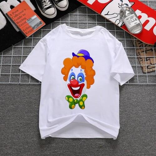 Funny Women Shirt Female T-shirt Kawaii Harajuku Tees Women Cute Graphic Tshirts Funny Joker Short Sleeves T Shirt