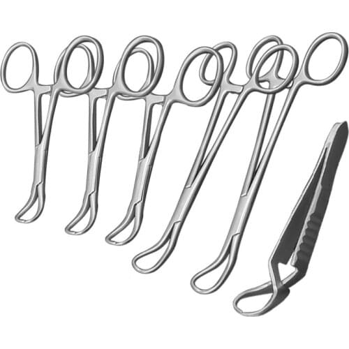 Towel Clamp Fixed Cloth Towel Plus Bag Cloth Pliers A Towel Pliers Pointed Collet 9/10/11/14/16/9.5cm Surgery Pliers Tools