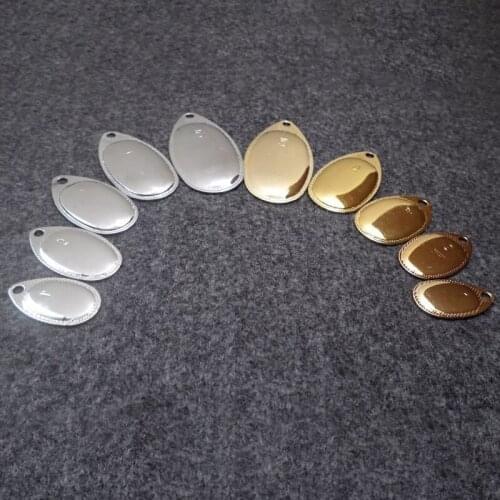10pcs Nickel Plating Steel Spinner Smooth Buzz Blades Finish For Spinner Baits Fishing Lure Making Parts Component Tool