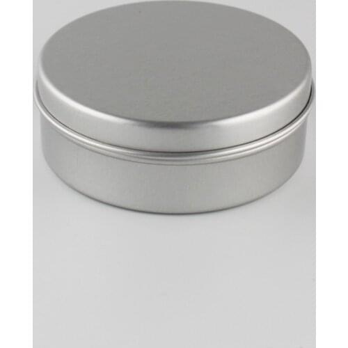 100g X 24pcs Empty Aluminum Cream Container Candle Metal Canning Jar 100ml Cosmetic Skin Care Cream Bottle Tin Storage Pot